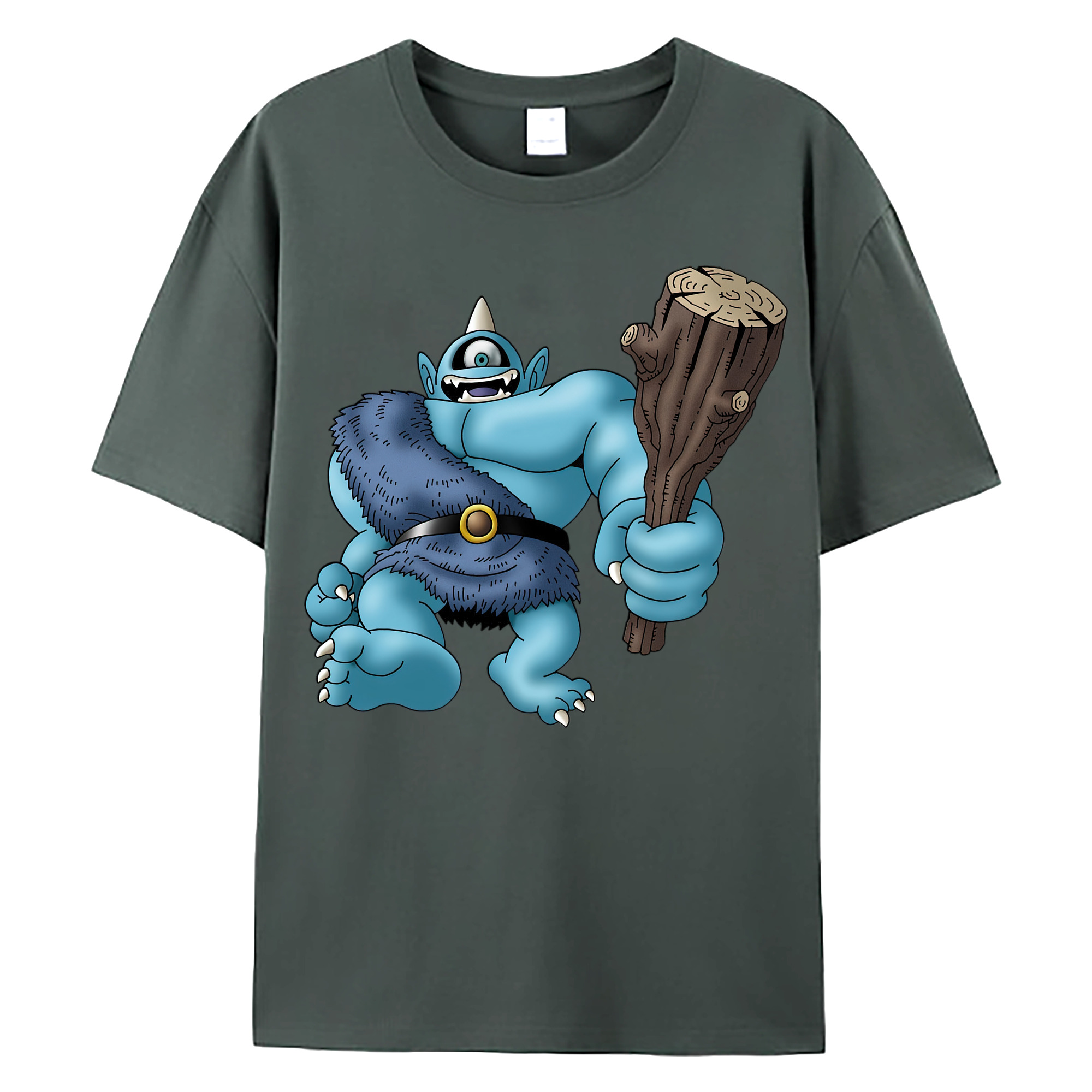 （画像用） ドラゴンクエスト Doragon Kuesuto Dragon Quest 綿100％ メンズ半袖Tシャツ｜肌触りやわらか＆通気性